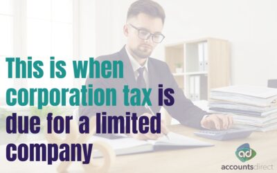 This is when corporation tax is due for a limited company